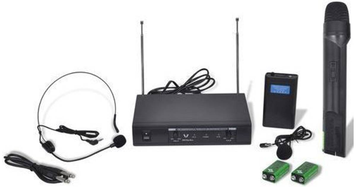 VidaXL Receiver With 1 Wireless and Headset Mic 50304 • Pris »
