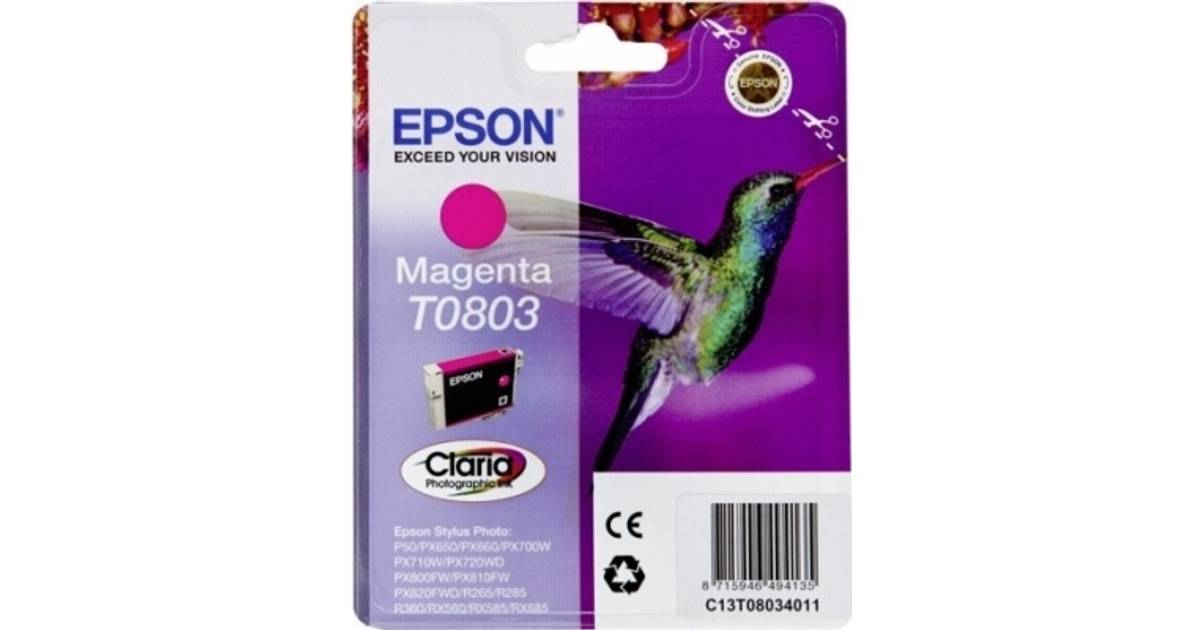 Epson C13T08034011 (Magenta) - Sammenlign priser hos PriceRunner