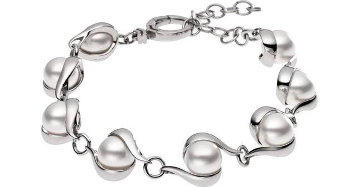 Skagen Agnethe Bracelet - Silver/Pearls • Se priser (3 butikker) »