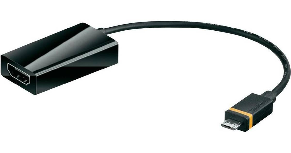 Goobay Micro USB-A - HDMI/Micro USB-A 2.0 Adapter M-F 0.2m • Pris »