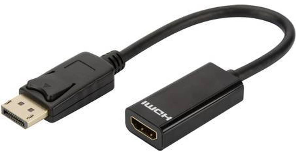 Digitus DisplayPort - HDMI Adapter M-F 0.15m • Pris »