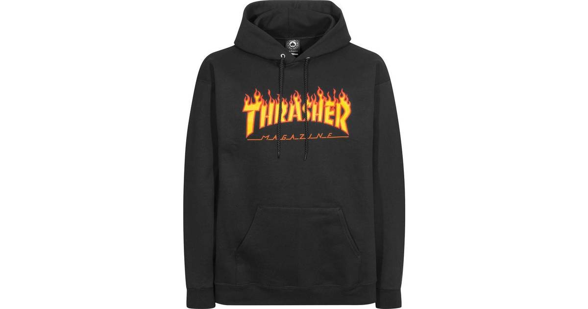 Thrasher Magazine Flame Logo Hoodie - Sort • Priser »
