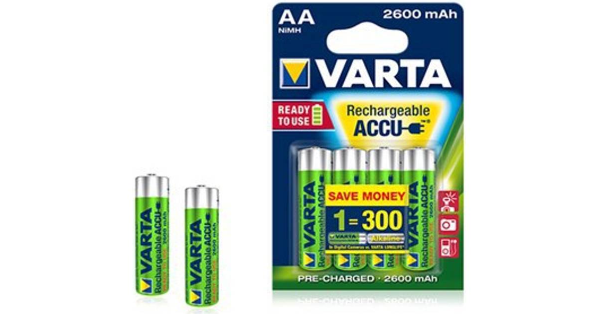 Varta Accu AA 2600mAh 4-pack (36 butikker) • Se priser »