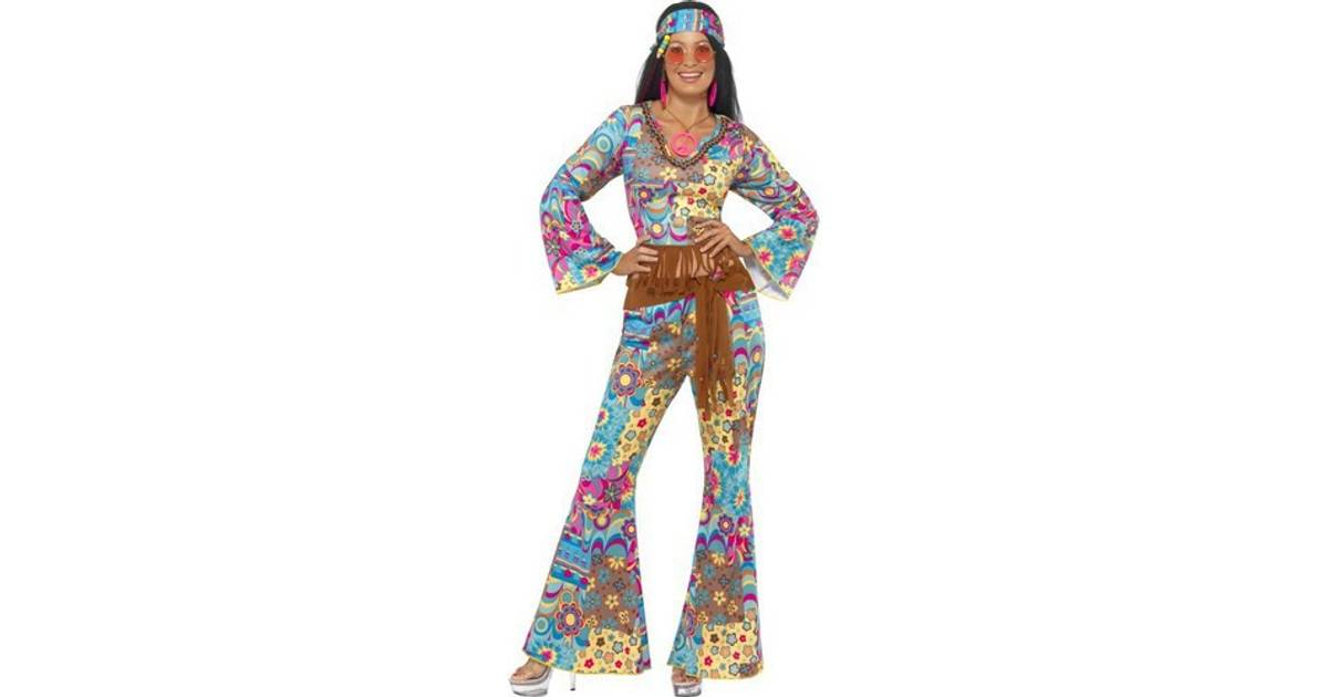 Smiffys Hippy Flower Power Costume Multi-Coloured • Pris »
