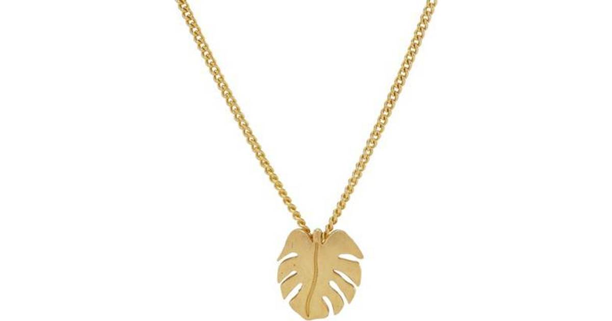 Nordahl Andersen Leaf Necklace - Gold • Se priser (1 butikker) »