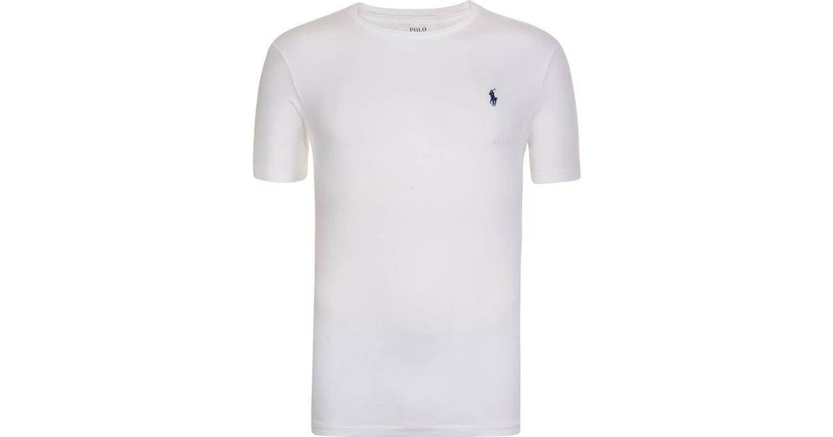 Polo Ralph Lauren Custom Slim Fit Cotton T-shirt - White • Pris »
