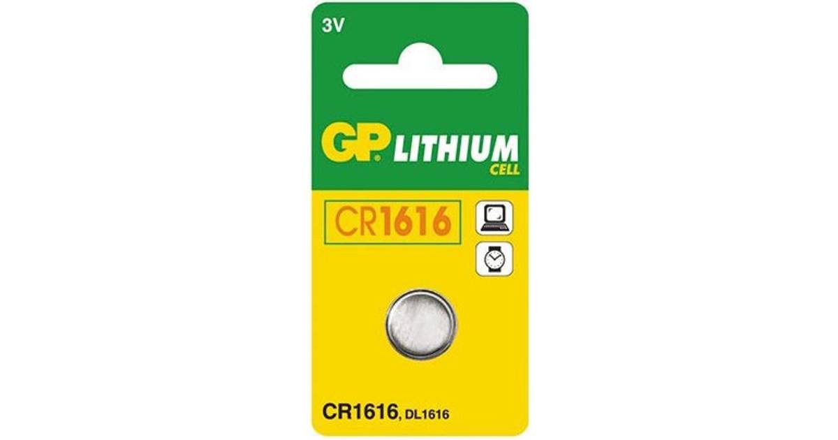 GP Batteries CR1616 (13 butikker) • Se hos PriceRunner »