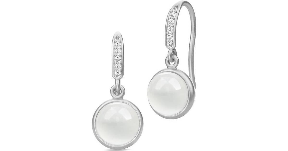 Julie Sandlau Luna Silver Rhodium Plated Earrings w. Moonstone ...