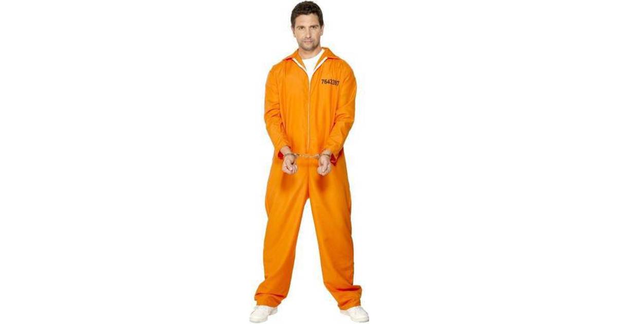 Smiffys Orange Flygtet Fange Kostume • PriceRunner »