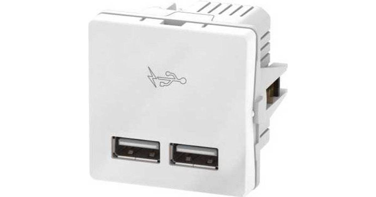 Lauritz Knudsen LK Fuga 506D6701 USB-lader 2,1A • Pris »