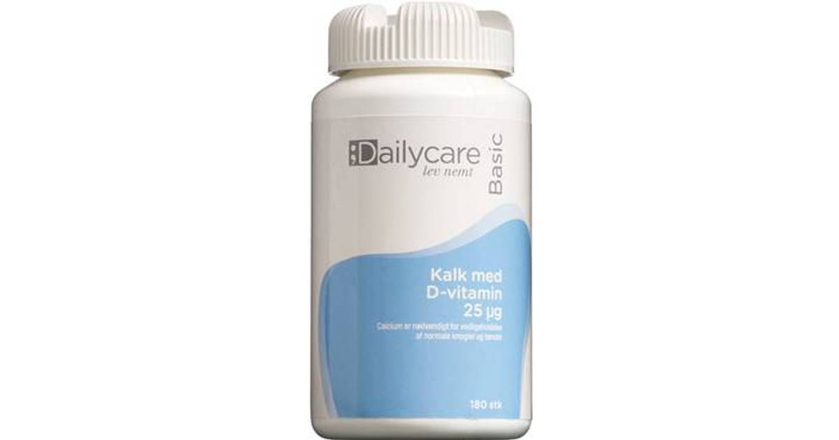 Dailycare Kalk Med D-Vitamin 180 stk • Se priser (3 butikker) »