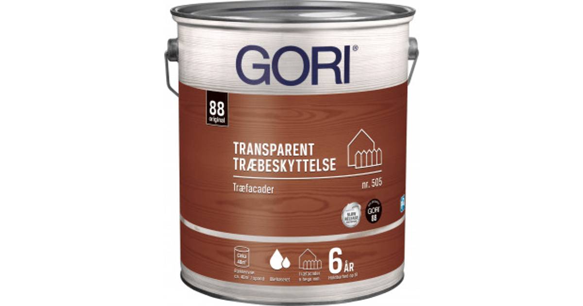 Gori 505 Transparent Træbeskyttelse Transparent 5L • Se priser hos ...