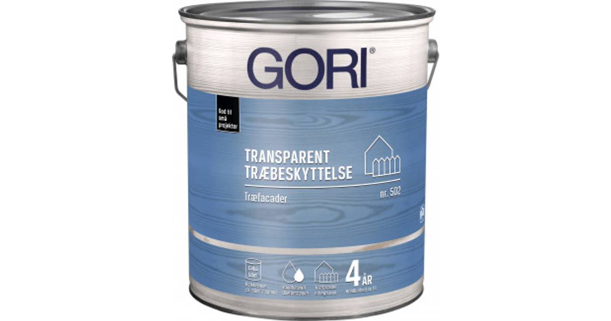Gori 502 Transparent Træbeskyttelse Transparent 5L • Se priser hos ...