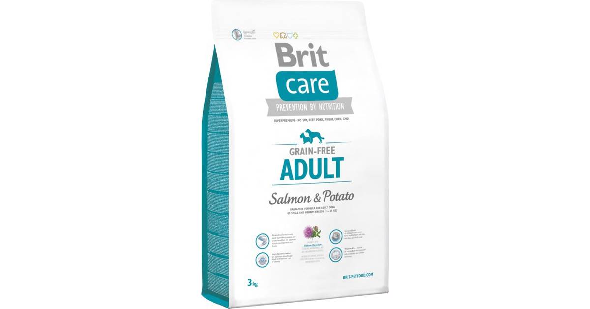 Brit Care Grain-free Adult Salmon & Potato 3kg • Se priser hos os »