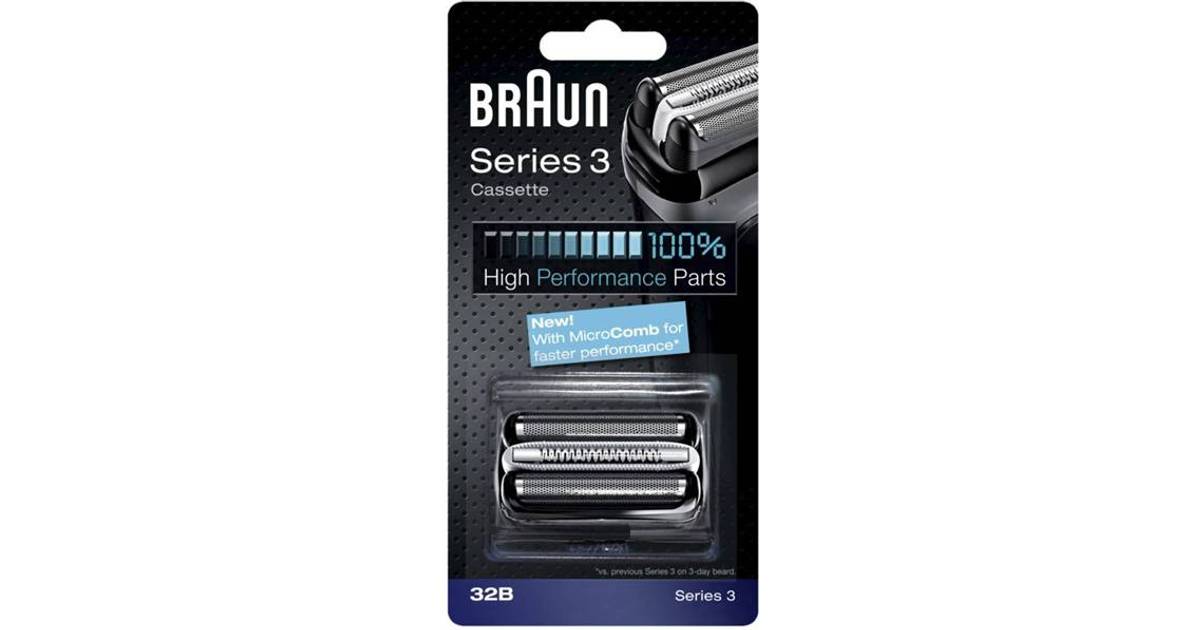 Braun Series 3 32B Shaver Head (31 butikker) • Priser »