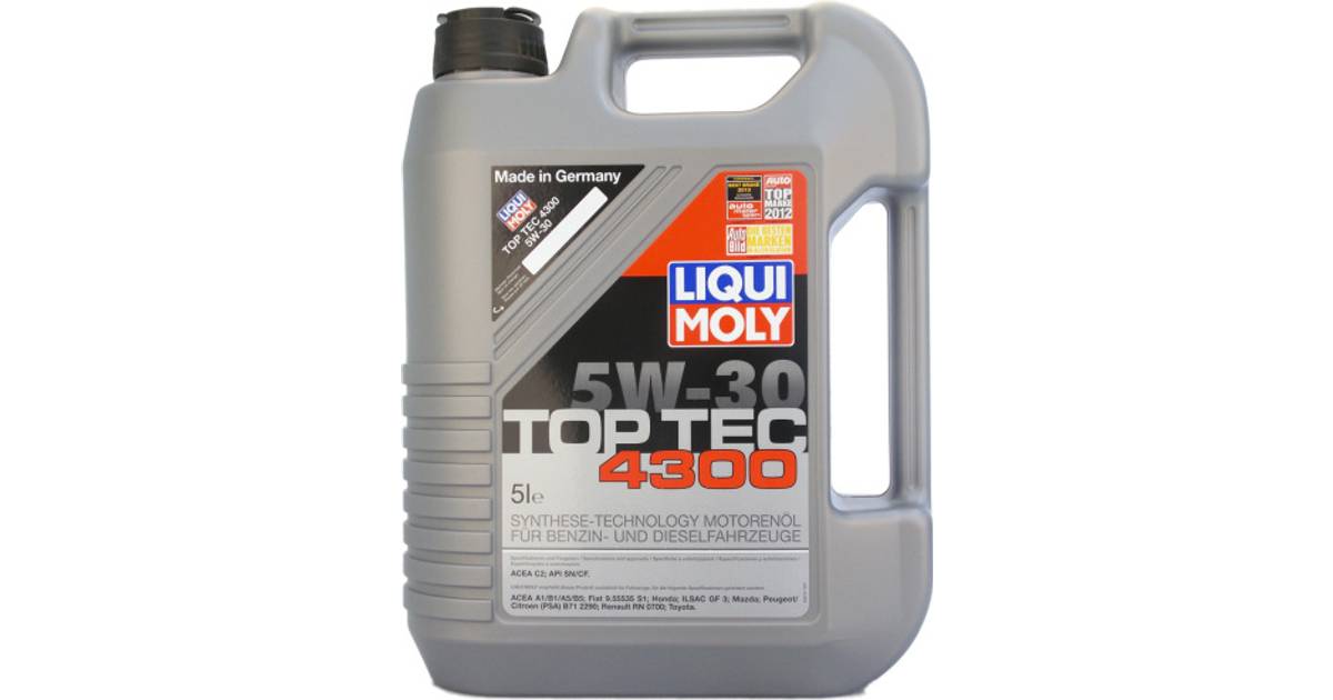 Liqui Moly TOP TEC 4300 5W-30 5L Motorolie • Se priser hos os »