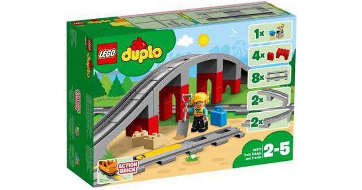 Lego Duplo Togbro og Spor 10872 • Se laveste pris nu