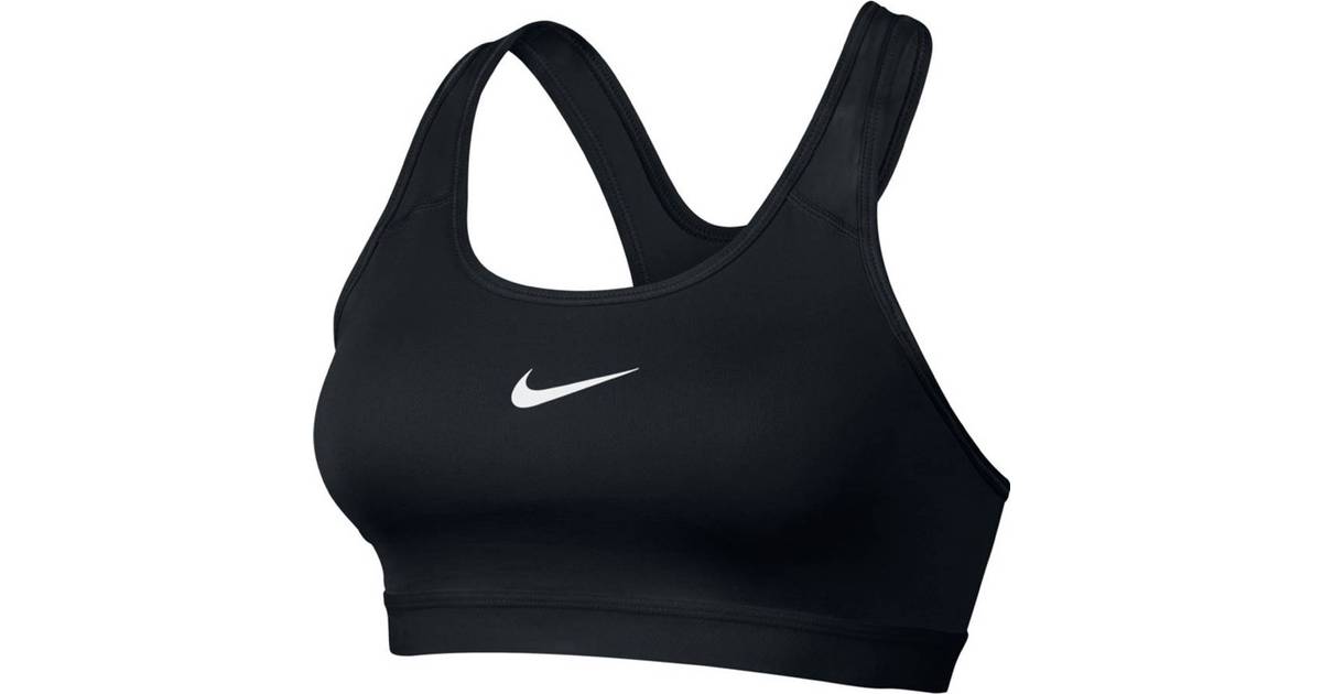 Nike Classic Padded Sports Bra - Black/Black/White • Pris »