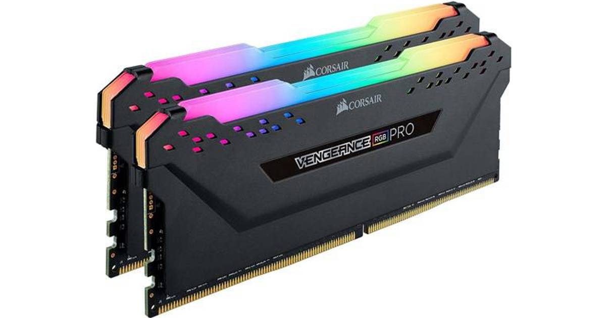 Corsair Vengeance RGB LED Pro Black DDR4 3200MHz 2x8GB (CMW16GX4M2C3200C16)  • Pris »