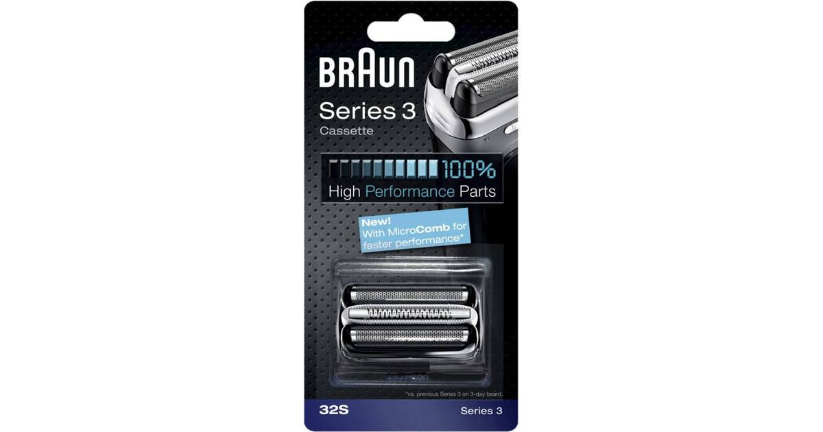 Braun Series 3 32S Shaver Head (41 butikker) • Priser »
