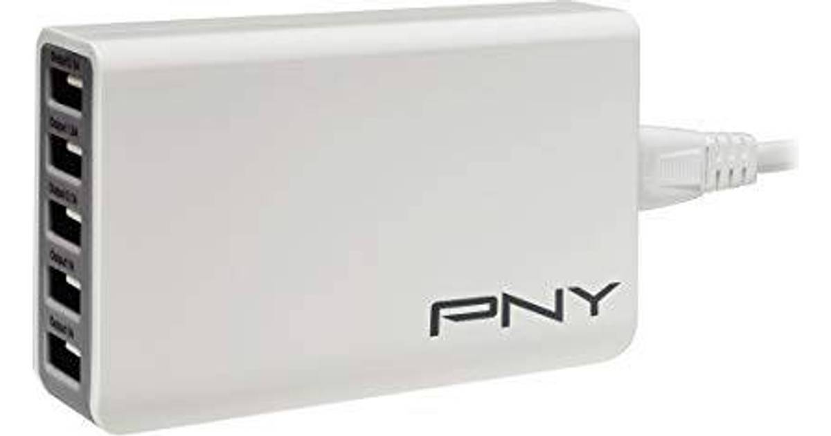 PNY Multi-USB Charger 5 Ports 25W • Se PriceRunner »