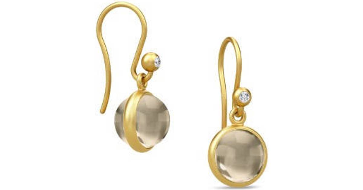Julie Sandlau Primini Earrings - Gold/Brown • Se priser hos os »