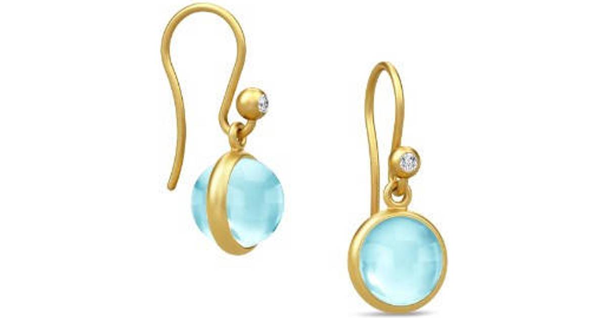 Julie Sandlau Primini Earrings - Gold/Blue • Se priser hos os »