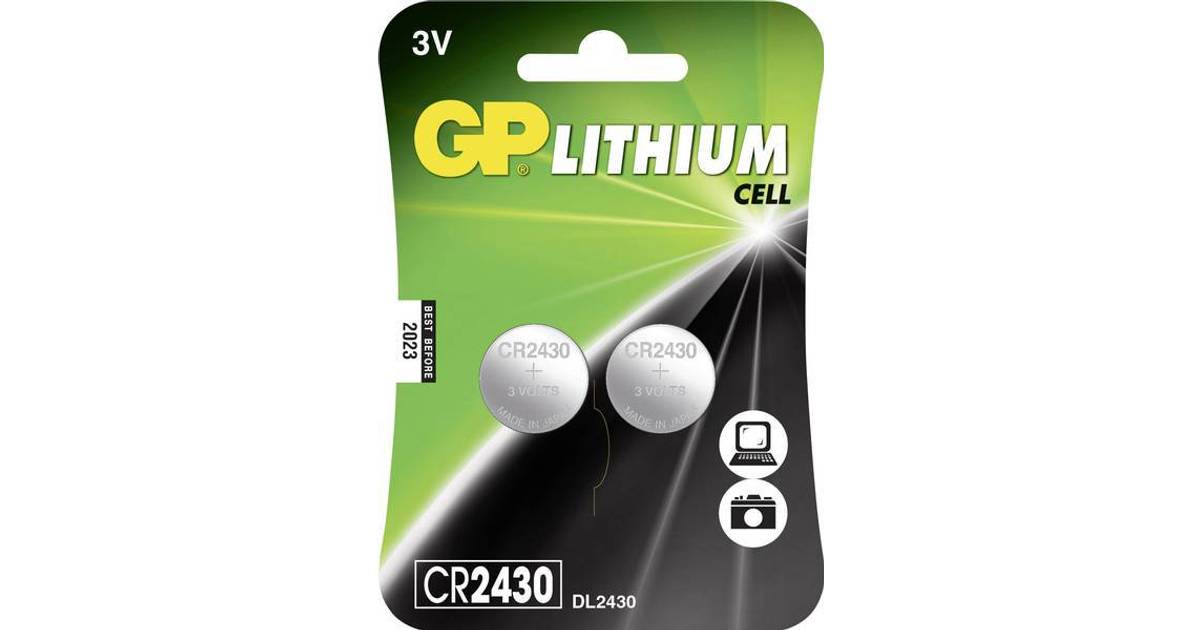 GP Batteries CR2430 2-pack • Se laveste pris (14 butikker)