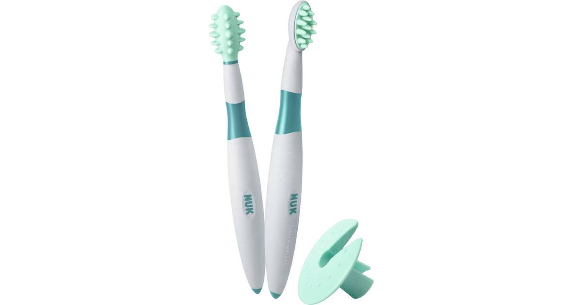 Nuk Training Toothbrush Set 2-pack • Se PriceRunner »