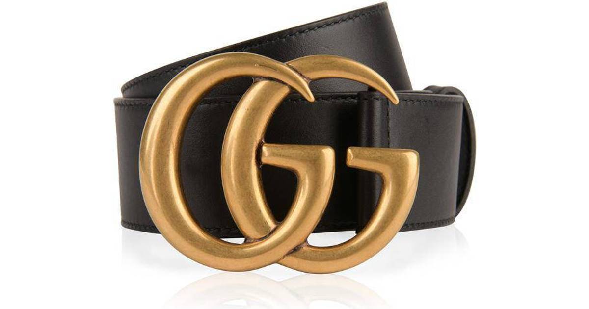 Gucci Double G Buckle Belt - Black • Se priser (2 butikker) »