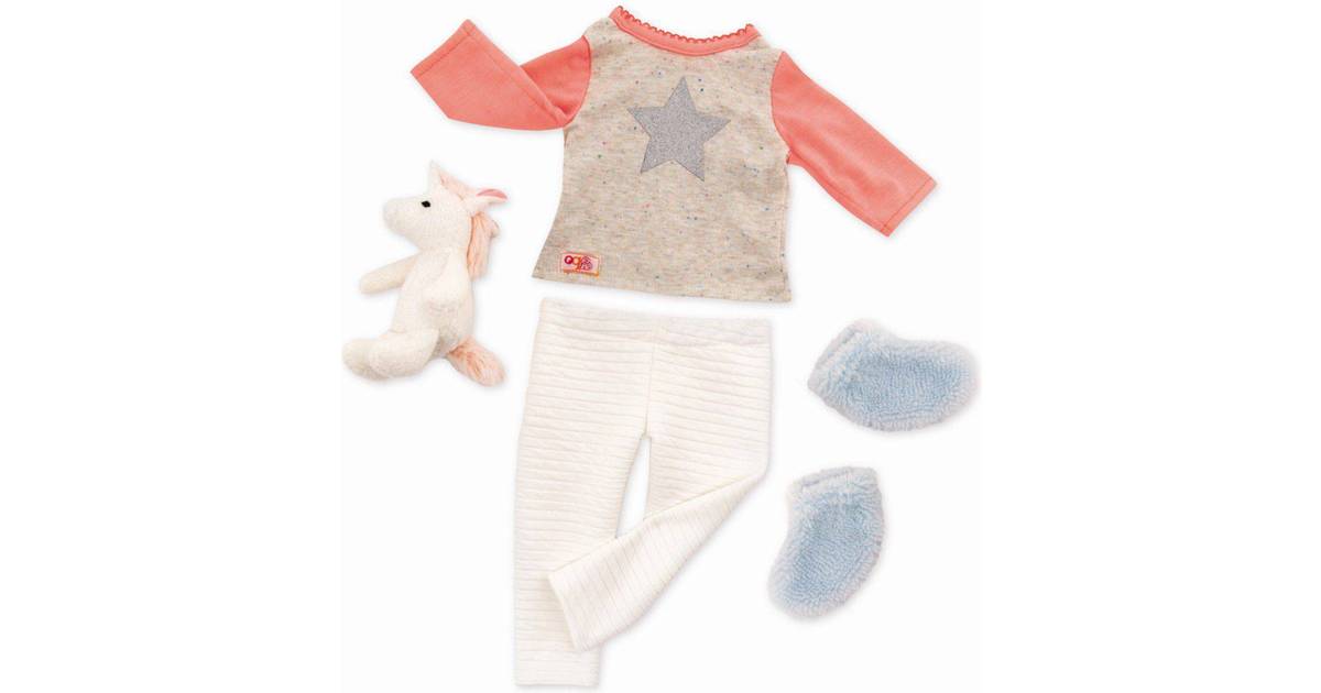 Our Generation Unicorn Wishes Pyjamas Regular Outfit - Sammenlign ...