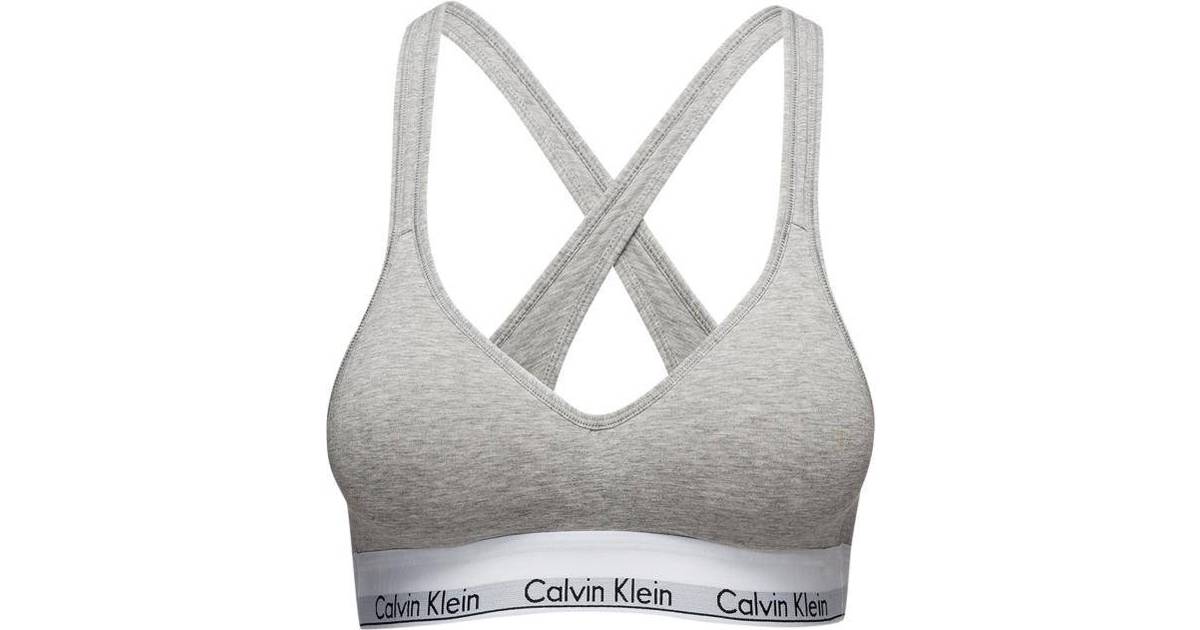 Calvin Klein Modern Cotton Bralette - Grey Heather • Pris »