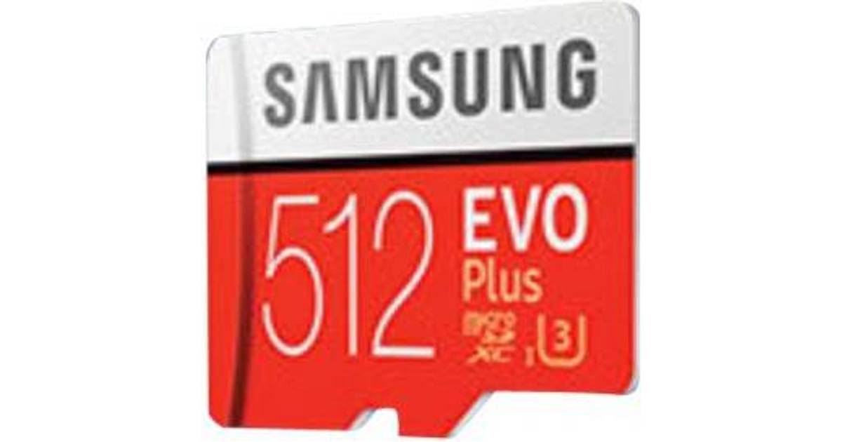 Samsung EVO Plus microSDXC UHS-I U3 100/90MB/s 512GB +Adapter • Pris »