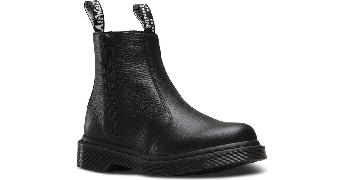 Dr Martens 2976 W/Zips Leather Chelsea Boots - Black Aunt Sally