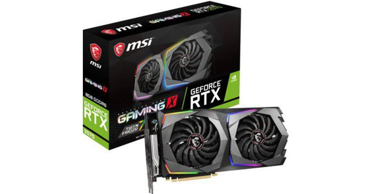 MSI GeForce RTX 2070 GAMING X 8G • Se PriceRunner »