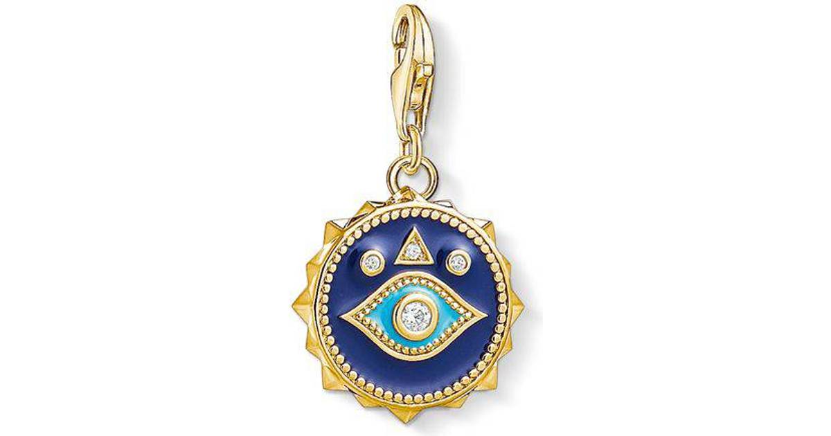 Thomas Sabo Charm Club Blue Nazar Eye Charm - Gold/Blue/White • Pris »