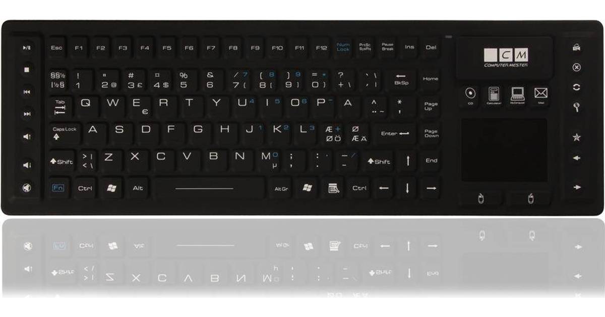 Computer Mester Wireless Waterproof Keyboard With Touchpad And Nano USB  Receiver (Nordic) • Pris »