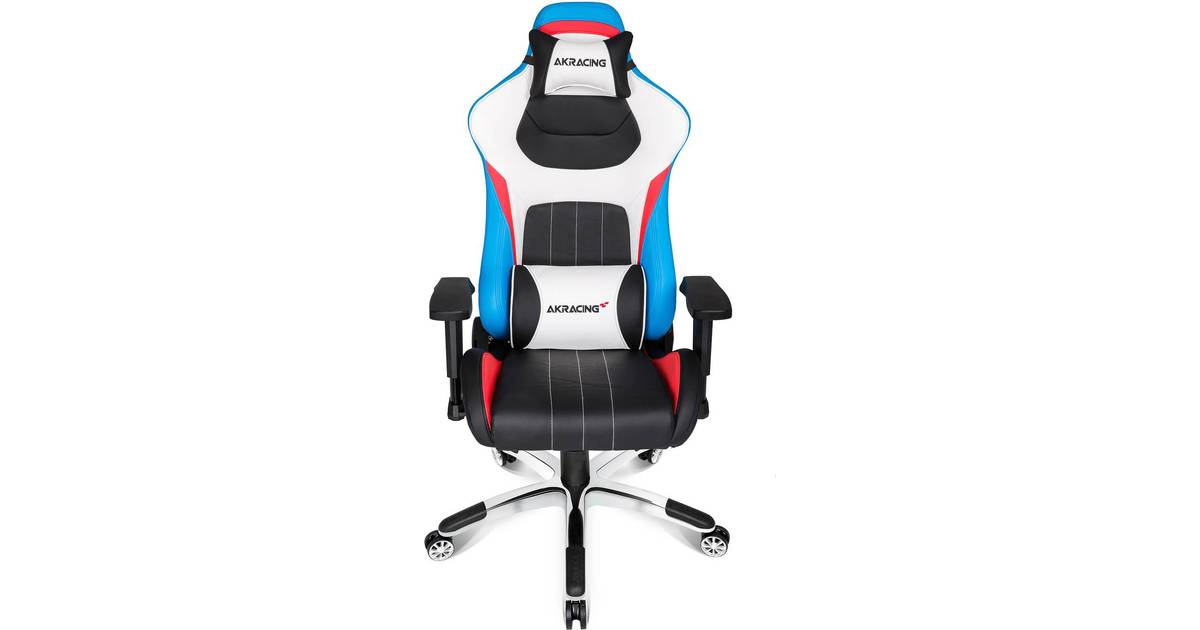 AKracing Premium Style V2 Gaming Chair - Black/White/Blue/Red • Pris »