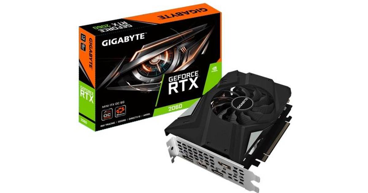 Gigabyte GeForce RTX 2060 6GB MINI ITX OC 6G (GV-N2060IXOC-6GD rev. 2.0) •  Pris »