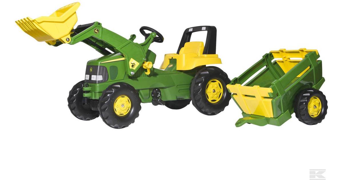 Rolly Toys John Deere Pedal Tractor with Front Loader & Cart • Se ...