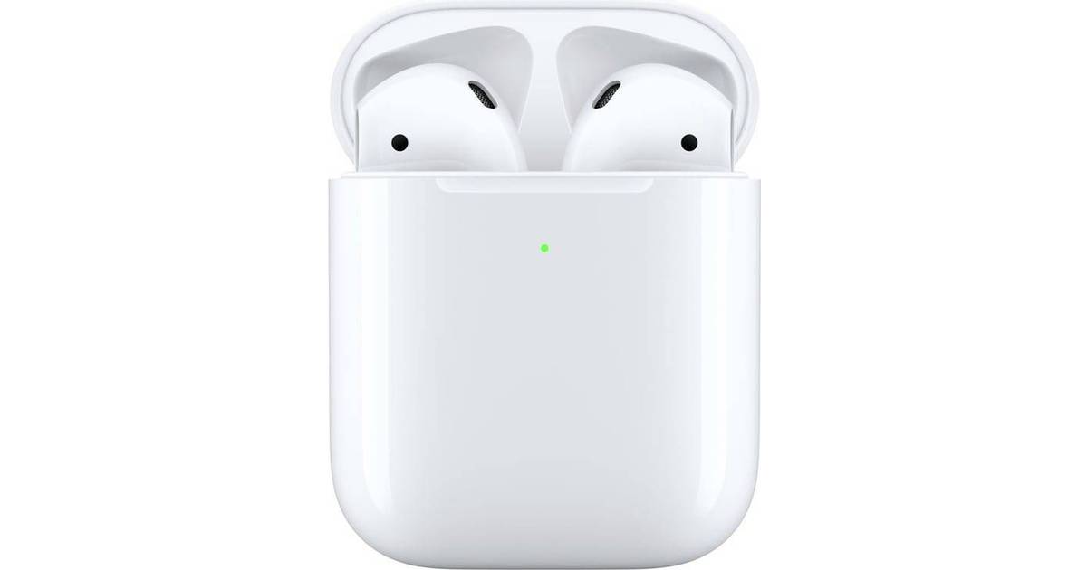 Apple AirPods (2nd Generation) med trådløs opladningsetui • Pris »