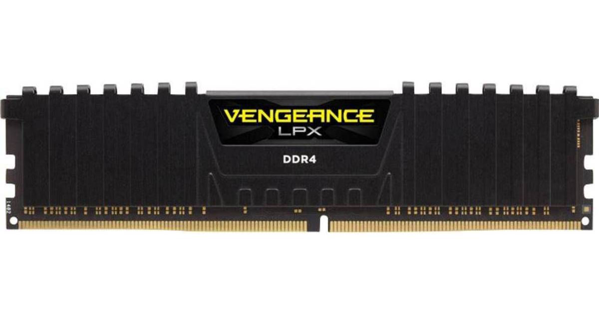 Corsair Vengeance LPX Black DDR4 3200MHz 2x8GB (CMK16GX4M2B3200C16) • Pris »