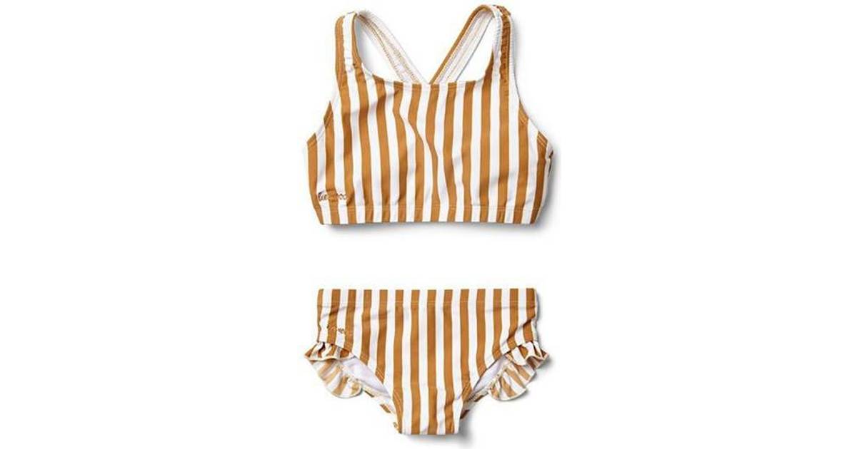 Liewood Juliet Bikini - Stripe Mustard/Creme De La Creme • Pris »