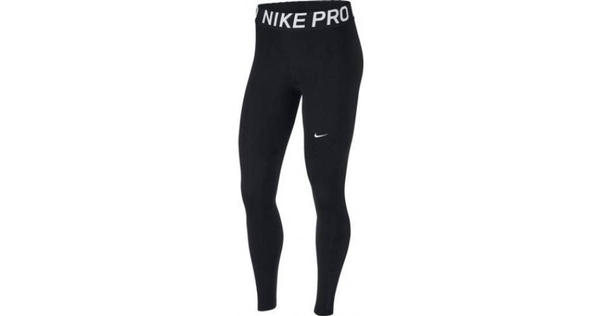 Nike Pro Tights Dame - Sort/Hvid • Se PriceRunner »