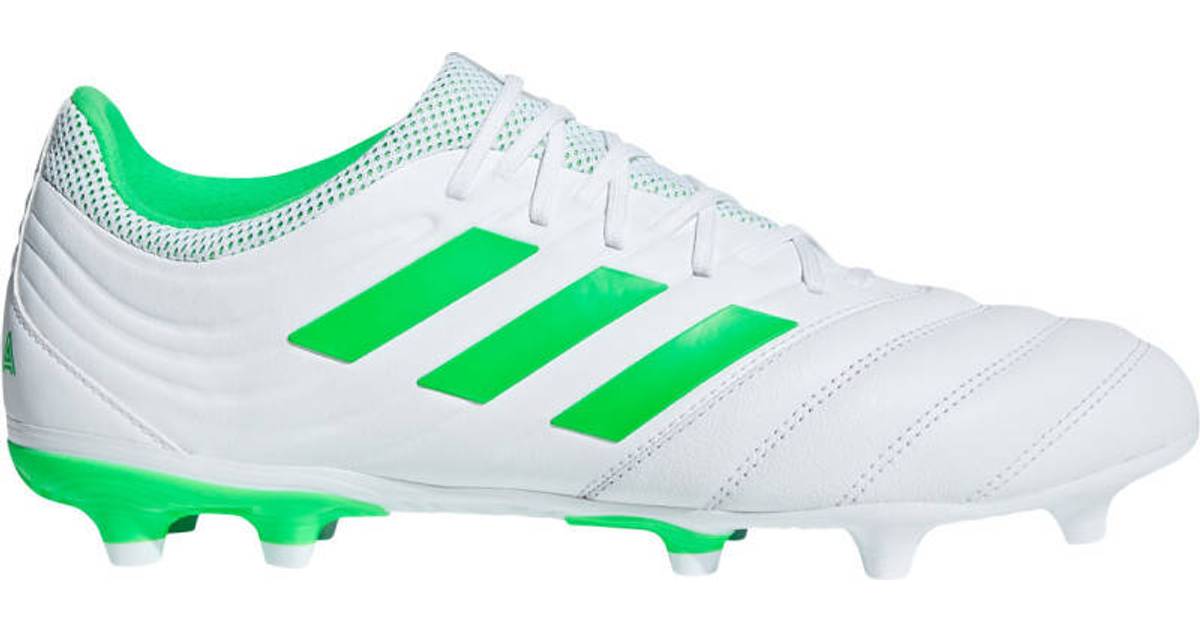 Adidas Copa 19.3 FG M - Ftwr White/Solar Lime/Ftwr White • Se priser nu »