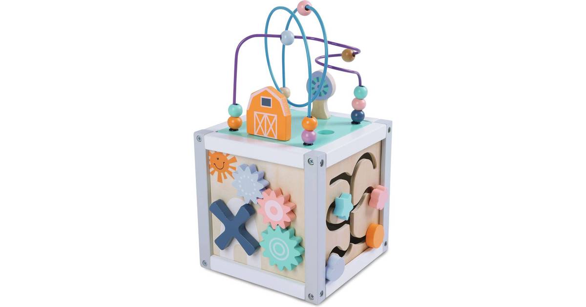 Baby Buddy Activity Cube in Wood • Se PriceRunner »