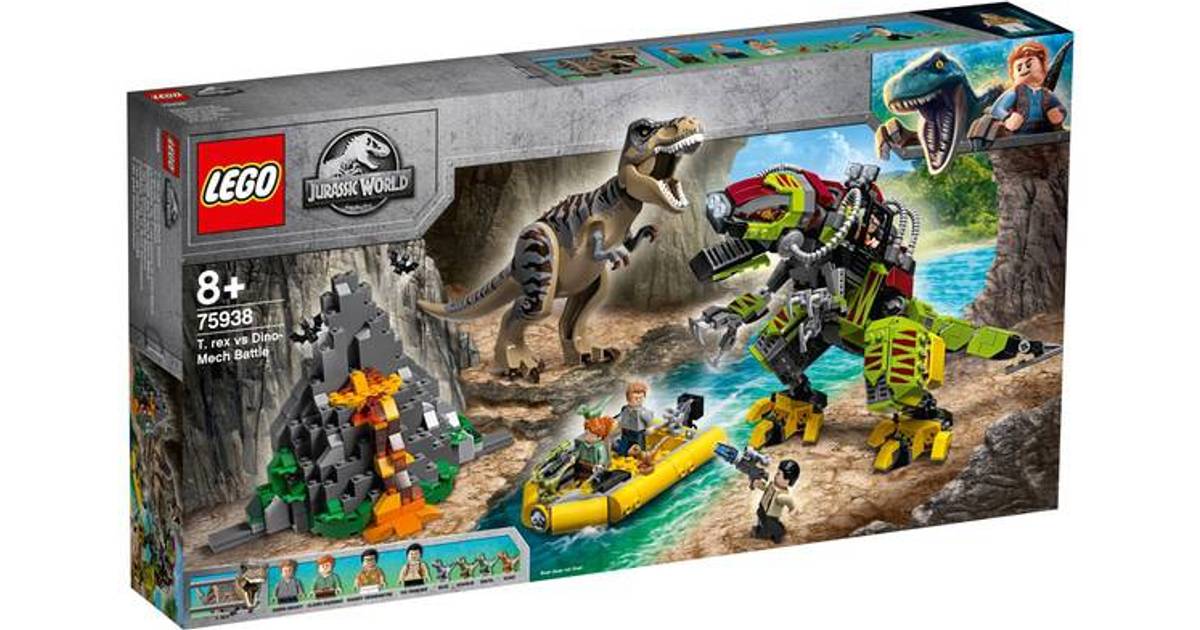 Lego Jurassic World Dinokamp: T. Rex Mod Dinosaurrobot 75938 • Pris »