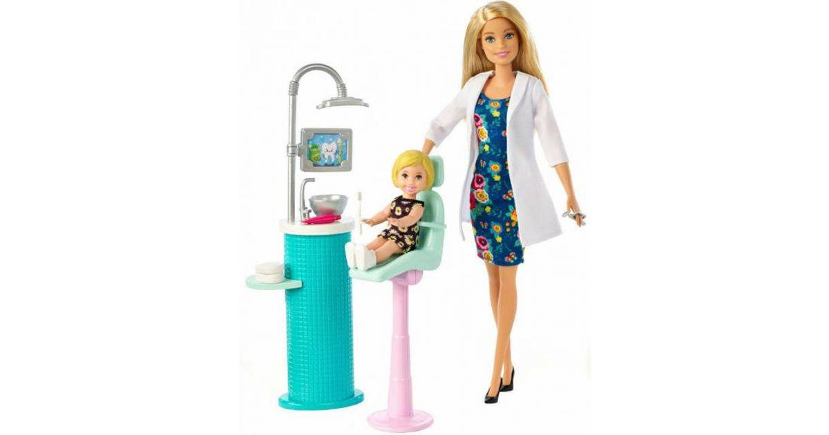 Mattel Barbie Dentist Doll & Playset FXP16 • Se priser hos os »