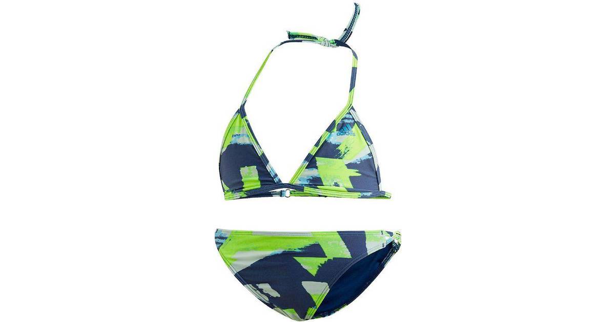 Adidas Allover Print Bikini - Multicolor/ Shock Cyan (DQ3382) • Se priser  nu »