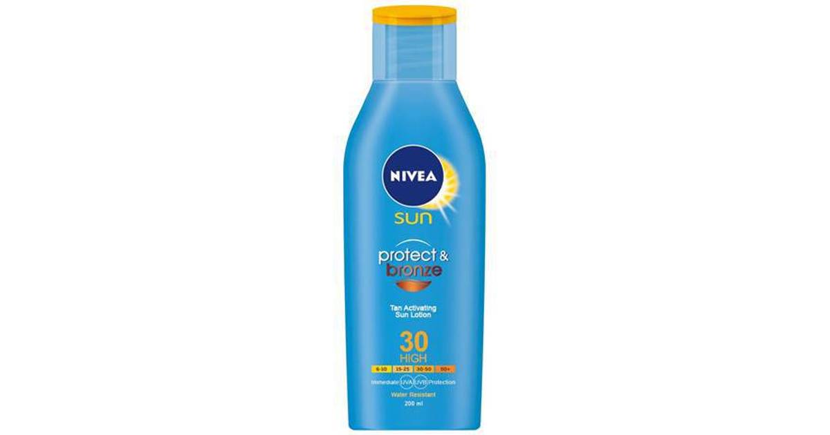 Nivea Sun Protect & Bronze Tan Activating Sun Lotion SPF30 200ml ...